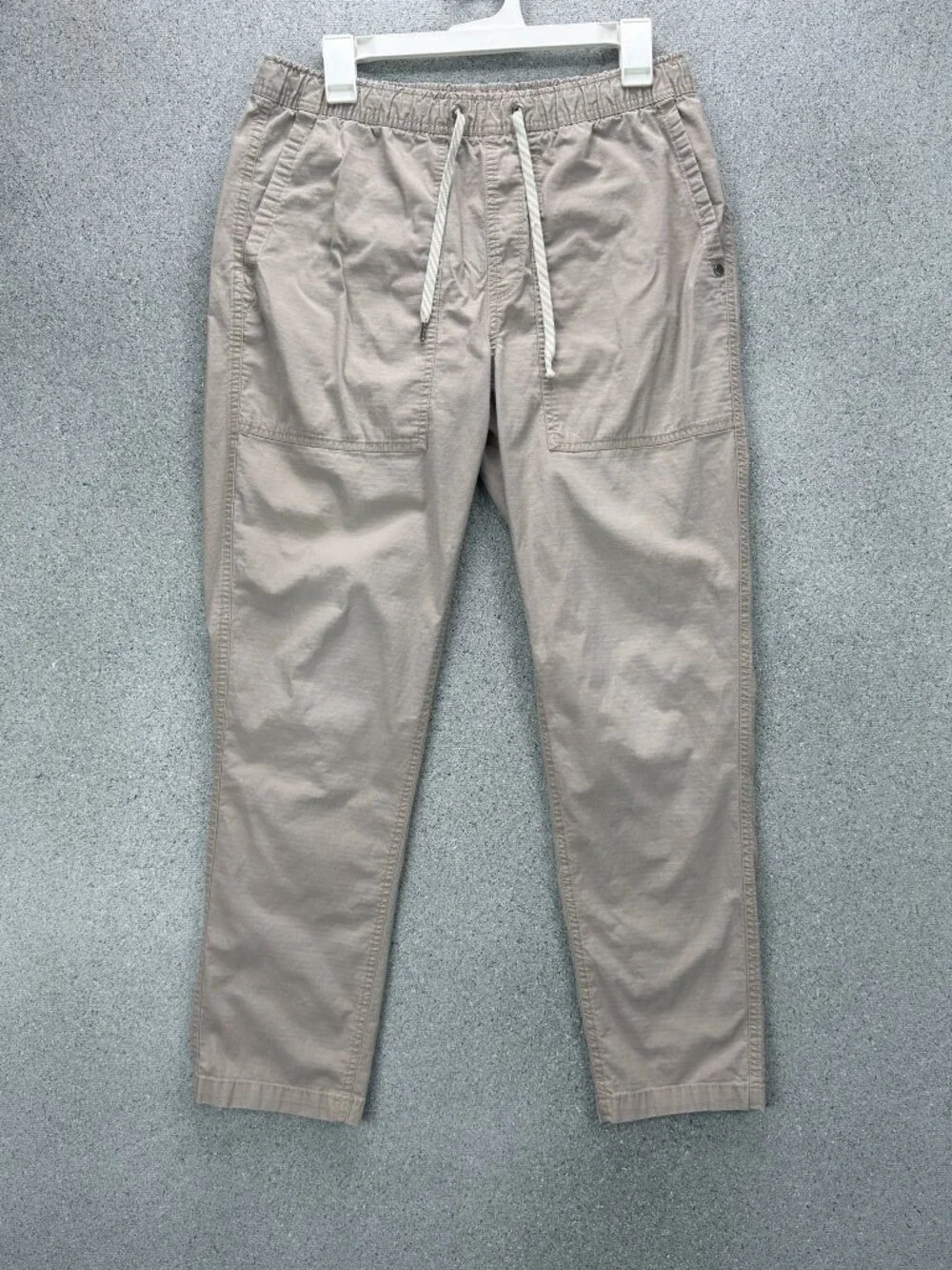 VUORI RIPSTOP CLIMBER PANTS MEN'S M TAPERED CARGO OUTDOOR TRAVEL ZIP BEIGE - Picture 2 of 13